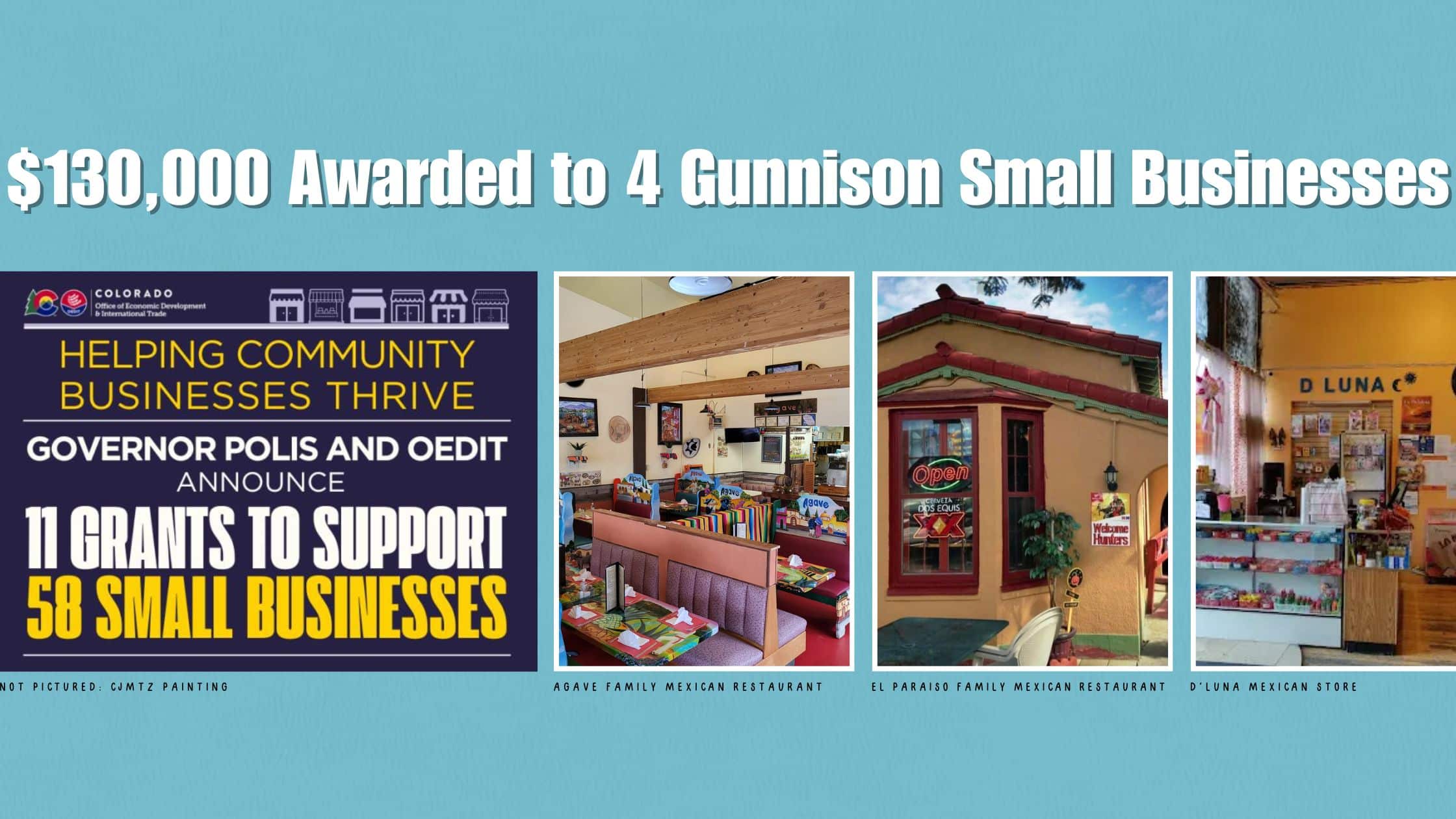 Gunnison Local Businesses Awarded $130,000 Community Business Preservation Program